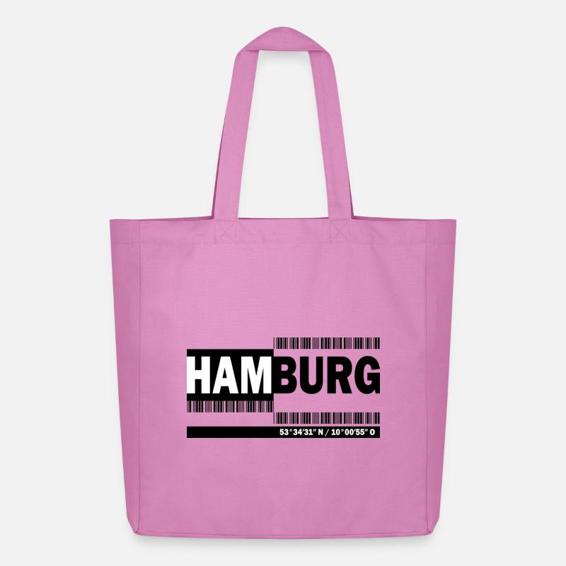 HAMBOURG - code-barres - Tote bag Stanley/Stella Midweight recyclé - rose