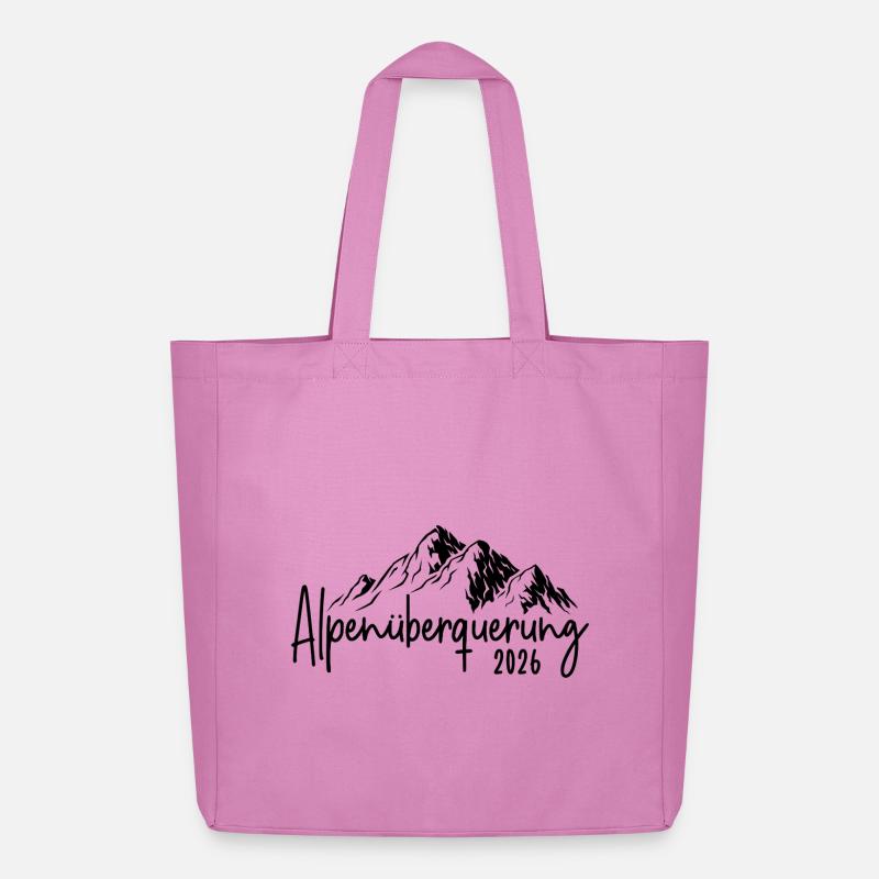 Alpenüberquerung 2026 - Midweight recycelter Stoffbeutel von Stanley/Stella - Pink