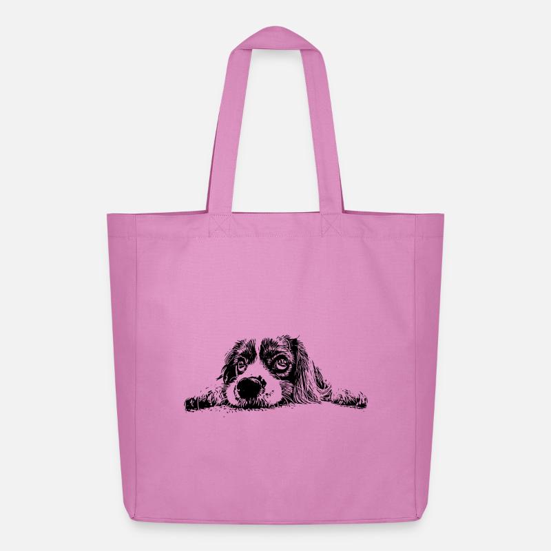 Cocker Spaniel - Midweight recycelter Stoffbeutel von Stanley/Stella - Pink