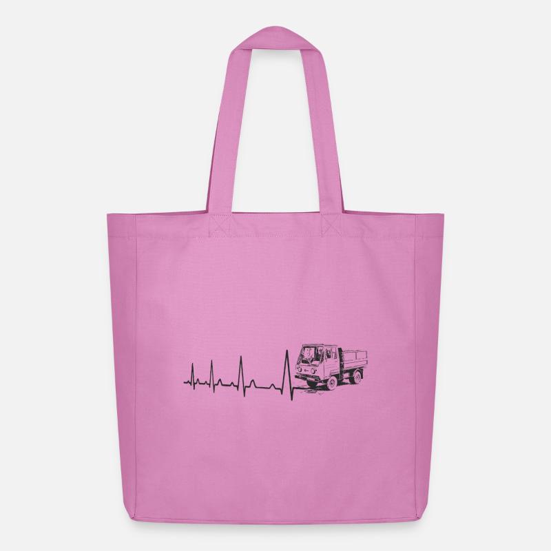 Herzschlag - Multicar M25 - Midweight recycelter Stoffbeutel von Stanley/Stella - Pink