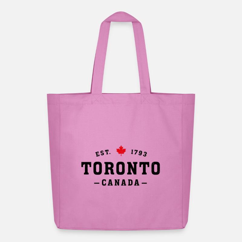 Toronto Canada - Midweight recycelter Stoffbeutel von Stanley/Stella - Pink