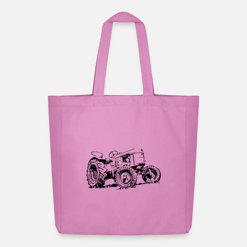 Traktor D25 - Midweight recycelter Stoffbeutel von Stanley/Stella - Pink