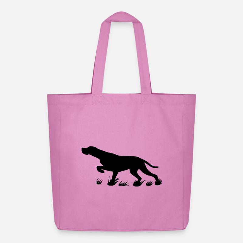 black pointer protruding - Midweight Recycled Tote Bag by Stanley/Stella - pink