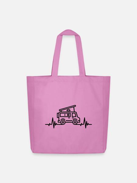 Van Heartbeat - Midweight recycelter Stoffbeutel von Stanley/Stella - Pink