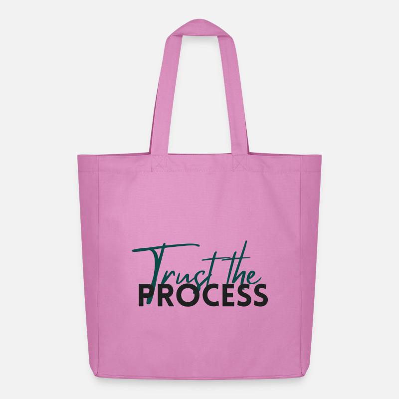 Trust The Process - Motivation Statement - Midweight recycelter Stoffbeutel von Stanley/Stella - Pink