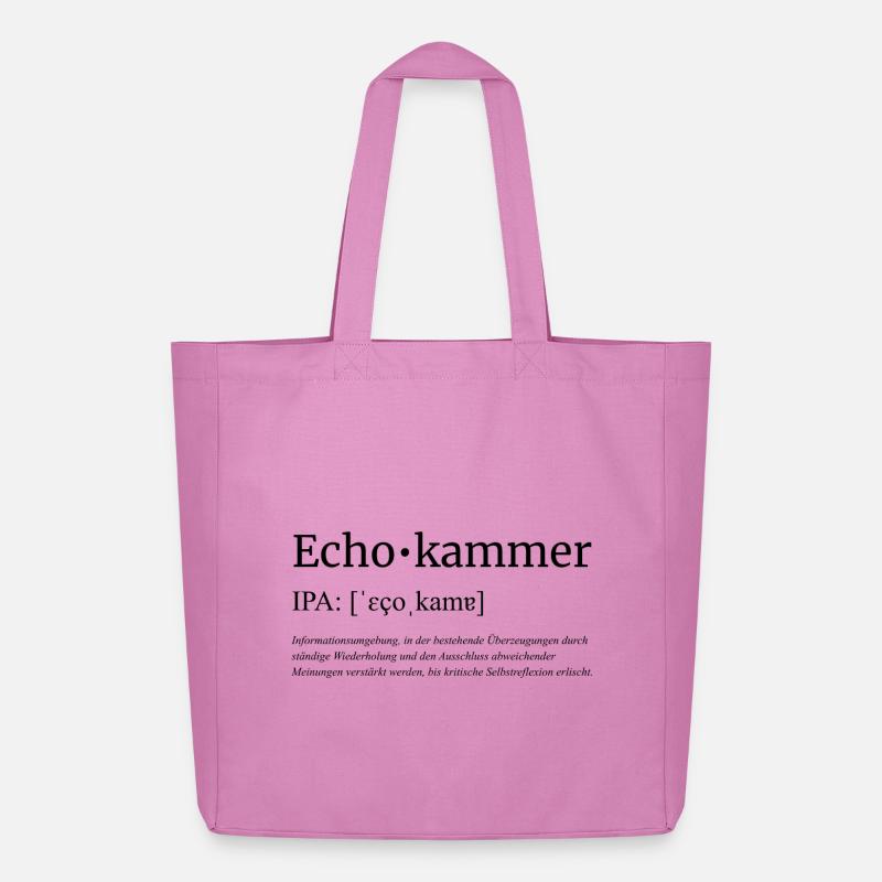 Echokammer - Midweight recycelter Stoffbeutel von Stanley/Stella - Pink