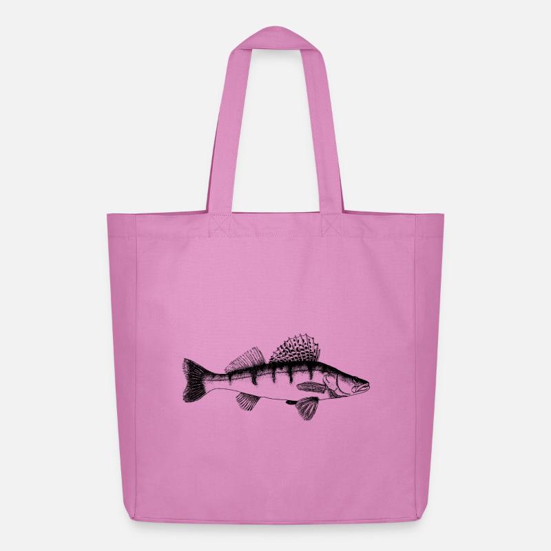 Zander Motiv - Midweight recycelter Stoffbeutel von Stanley/Stella - Pink