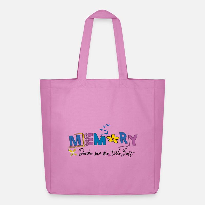 Memory schön war die Zeit - Midweight recycelter Stoffbeutel von Stanley/Stella - Pink