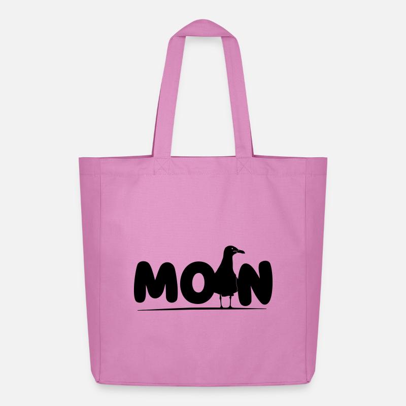 Moin mit Möwe - Midweight recycelter Stoffbeutel von Stanley/Stella - Pink