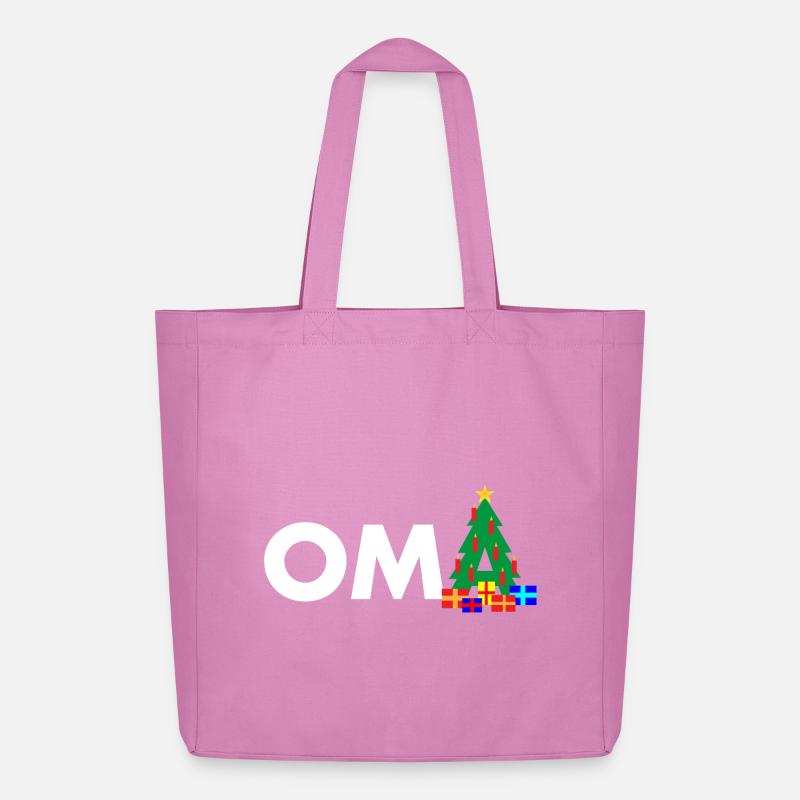 Oma Weihnachtsbaum - Midweight recycelter Stoffbeutel von Stanley/Stella - Pink