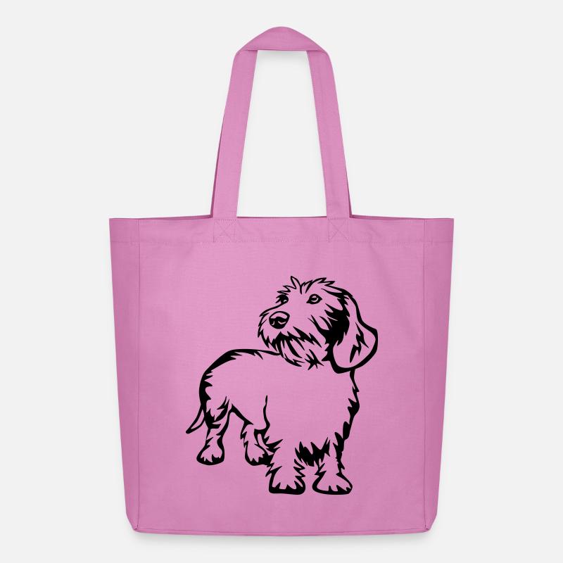 Dackel - Midweight recycelter Stoffbeutel von Stanley/Stella - Pink