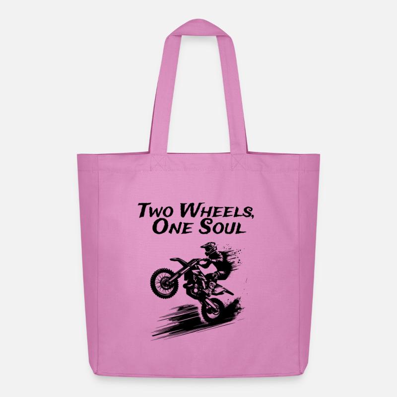 Two Wheels, One Soul - Midweight recycelter Stoffbeutel von Stanley/Stella - Pink