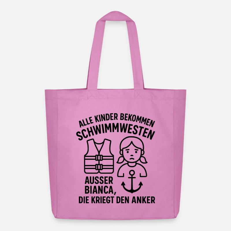 alle kinder witze bianca anker - Midweight recycelter Stoffbeutel von Stanley/Stella - Pink