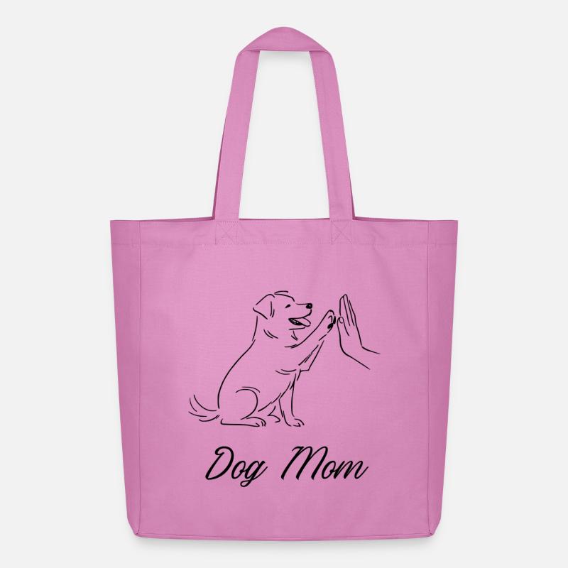 Dog Mom - Midweight recycelter Stoffbeutel von Stanley/Stella - Pink