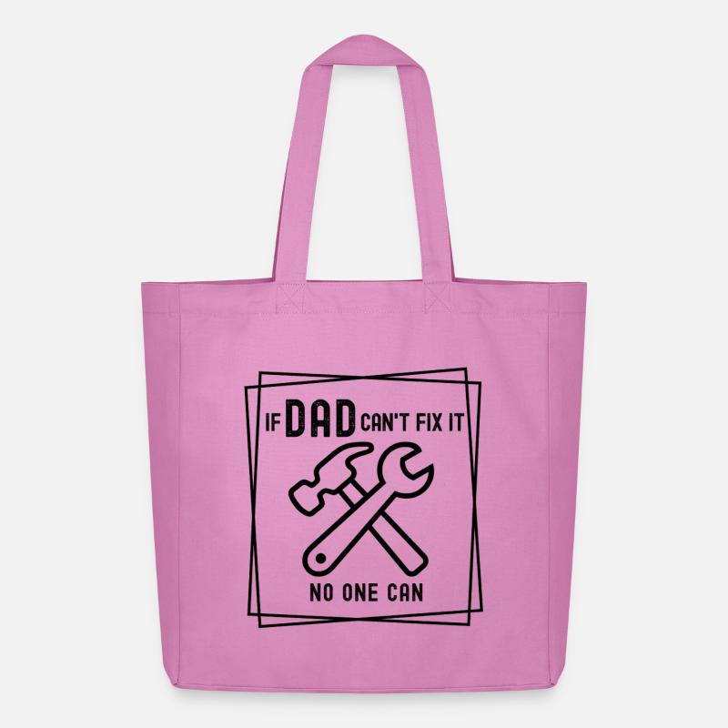 If Dad can't fix it - no one can - Midweight recycelter Stoffbeutel von Stanley/Stella - Pink