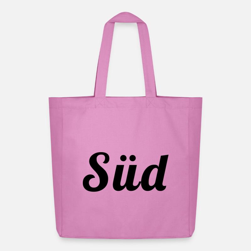 schwarz, weiss, blau - Alm Statement - Midweight recycelter Stoffbeutel von Stanley/Stella - Pink