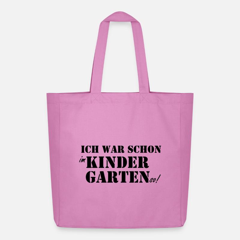 School Beginner Kindergarten - Midweight Recycled Tote Bag by Stanley/Stella - pink