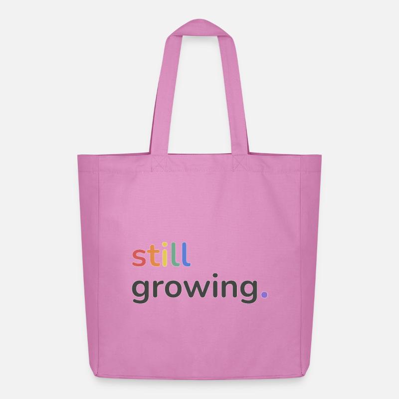 Still Growing Pride Regenbogen minimalistisch - Midweight recycelter Stoffbeutel von Stanley/Stella - Pink