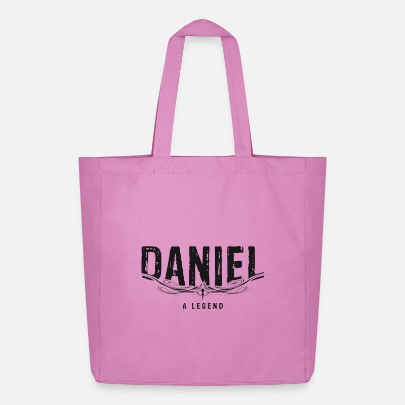 DANIEL A LEGEND decorated - Midweight Recycled Tote Bag by Stanley/Stella - pink