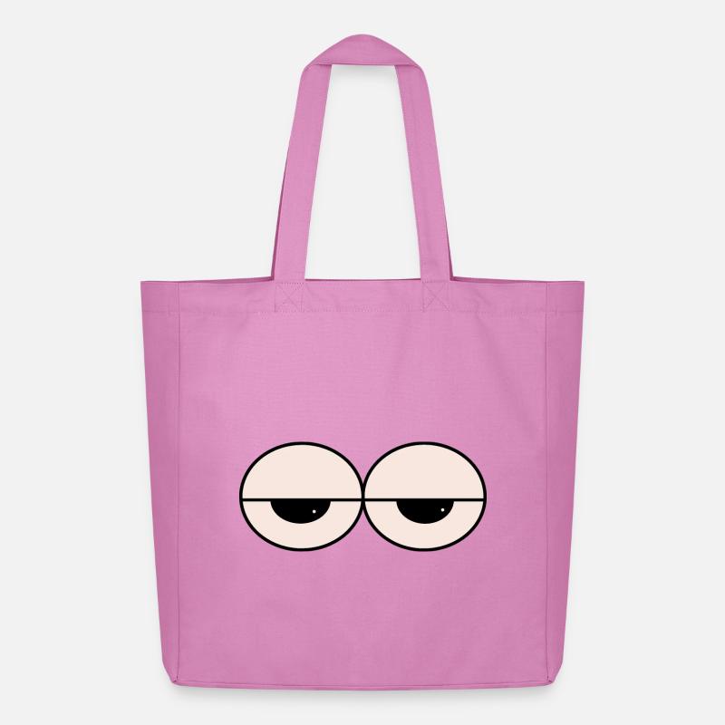 Schlummernde Augen Minimalstil - Midweight recycelter Stoffbeutel von Stanley/Stella - Pink