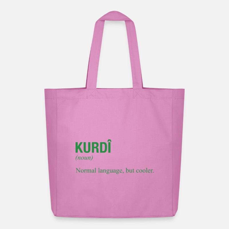 Kurdish language Kurdistan - Midweight recycelter Stoffbeutel von Stanley/Stella - Pink
