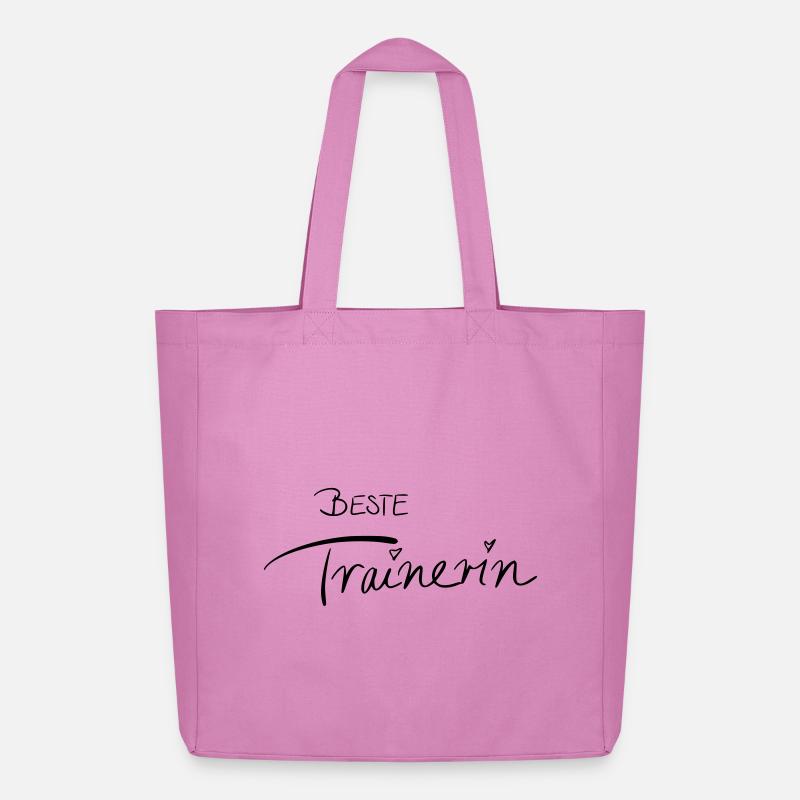 Beste Trainerin - Midweight recycelter Stoffbeutel von Stanley/Stella - Pink