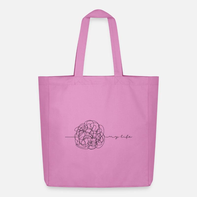 Mein Leben - Midweight recycelter Stoffbeutel von Stanley/Stella - Pink