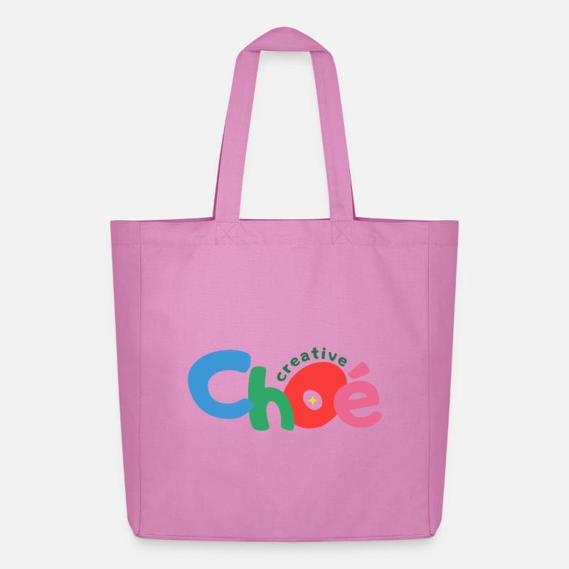 Choe Creative Text - Midweight Recycled Tote Bag by Stanley/Stella - pink