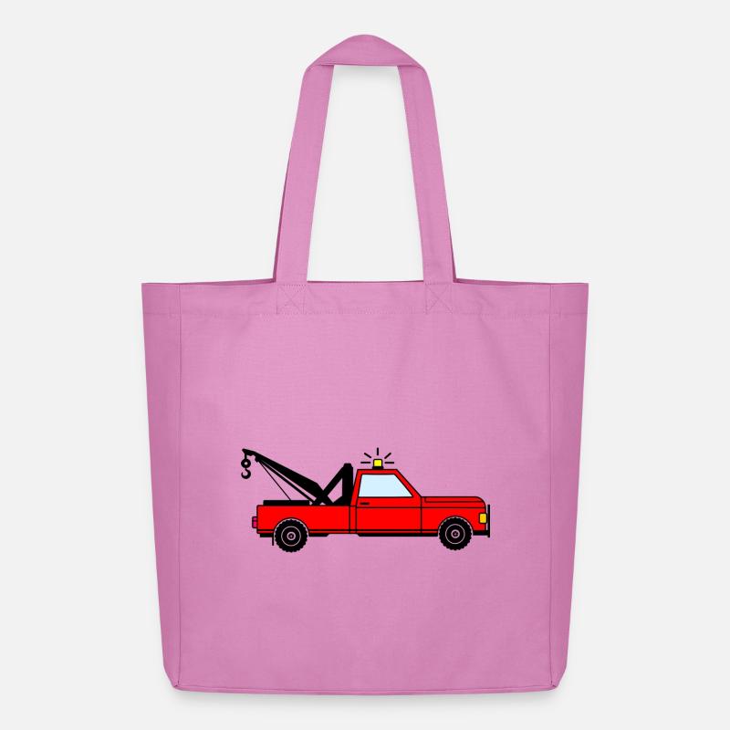 Abschleppwagen rot - Midweight recycelter Stoffbeutel von Stanley/Stella - Pink