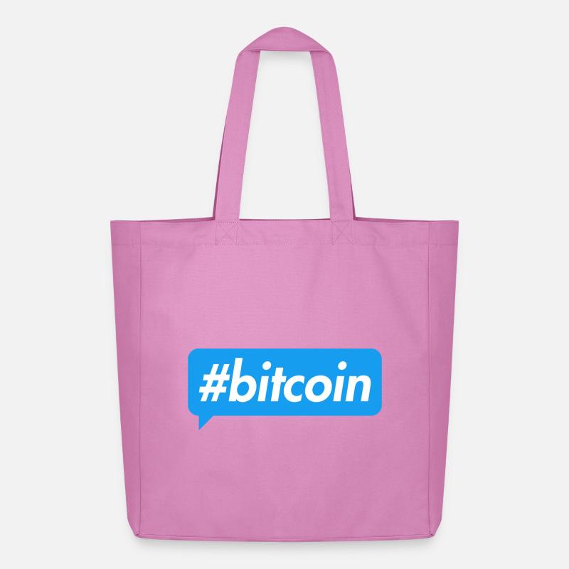 Bitcoin Blockchain Motivationsdesign - Midweight recycelter Stoffbeutel von Stanley/Stella - Pink