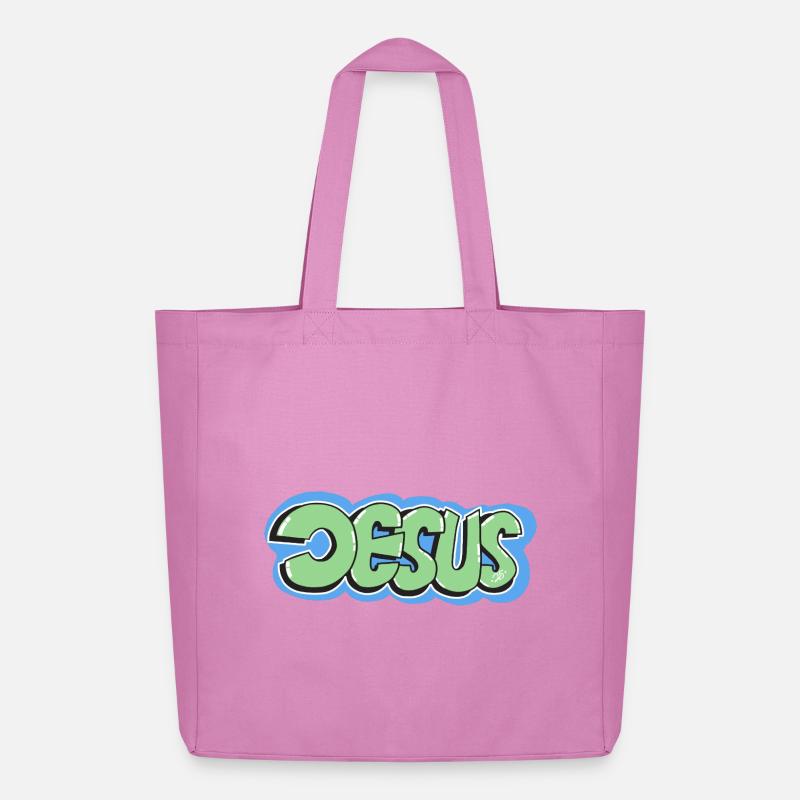 Jesus - Midweight recycelter Stoffbeutel von Stanley/Stella - Pink