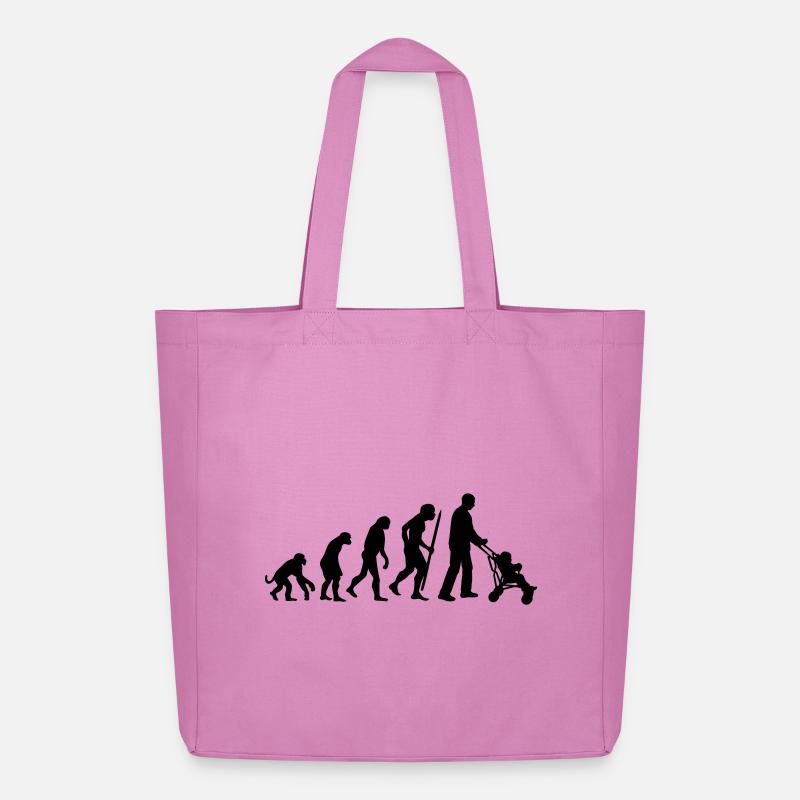 Die Entwicklung des Super-Papa - Midweight recycelter Stoffbeutel von Stanley/Stella - Pink