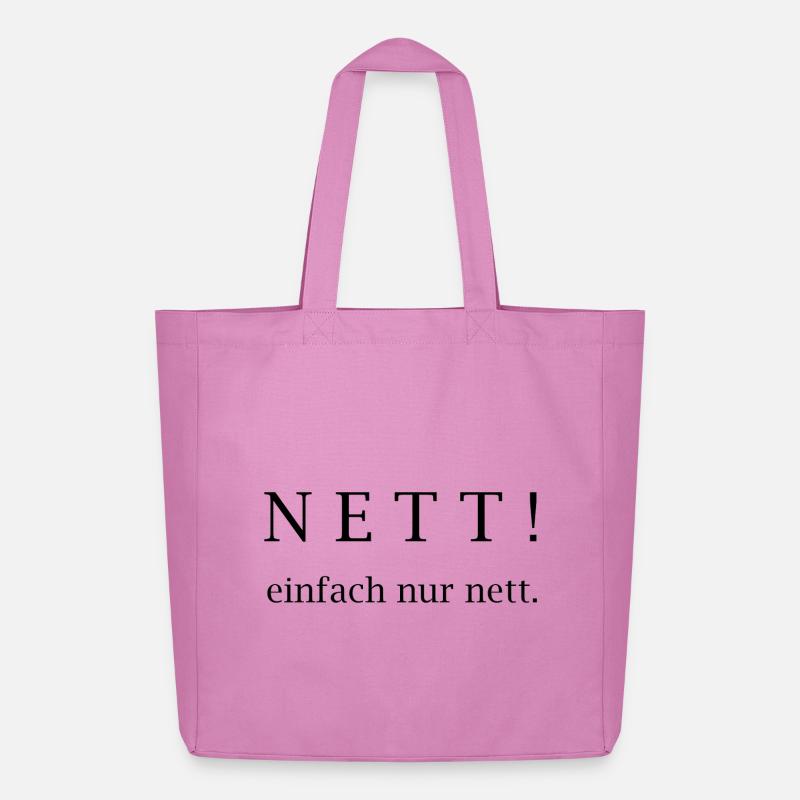 Nett! einfach nur nett. - Midweight recycelter Stoffbeutel von Stanley/Stella - Pink
