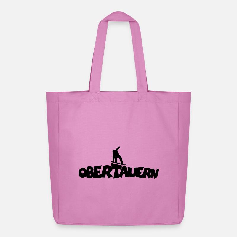 Obertauern Snowboard Snowboarder - Midweight recycelter Stoffbeutel von Stanley/Stella - Pink