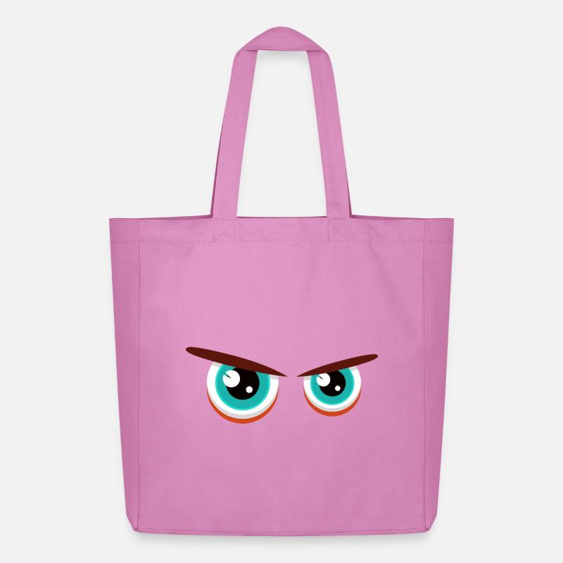 Intensive Blickblicke mit angespannter Mimik - Midweight recycelter Stoffbeutel von Stanley/Stella - Pink