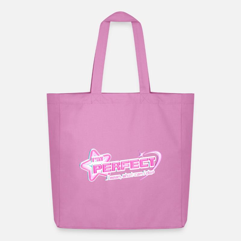 I'm Perfect – Y2K Pinkcore Diva Design - Midweight recycelter Stoffbeutel von Stanley/Stella - Pink