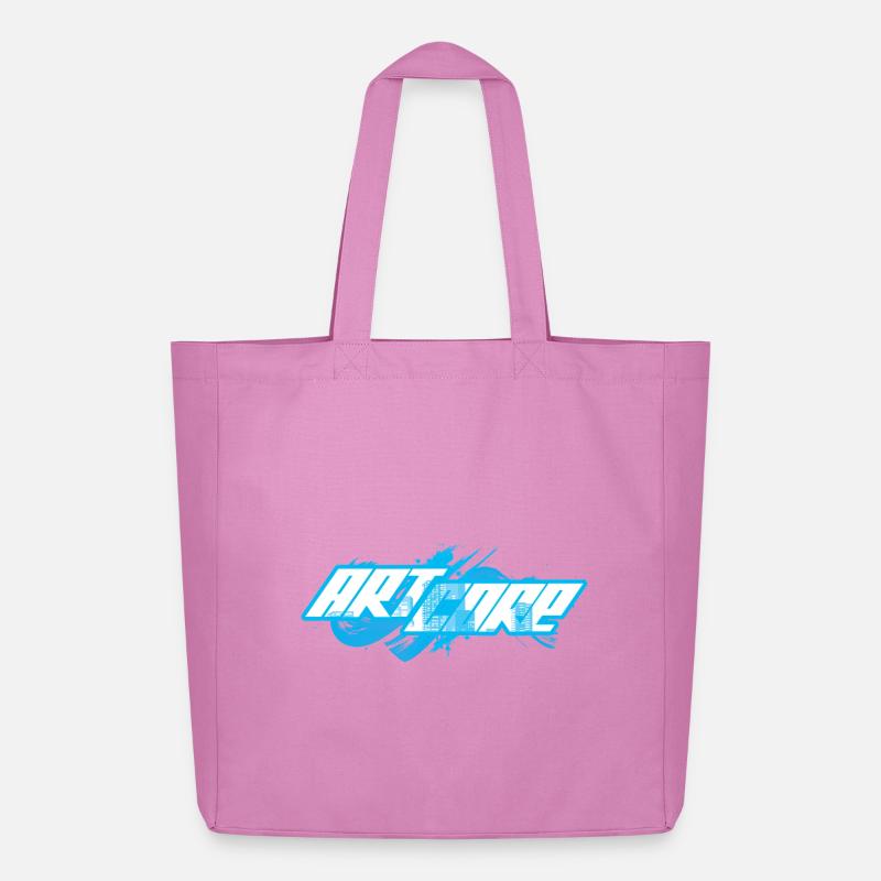 ArtCore graffiti Blue Splash pun Hardcore - Midweight Recycled Tote Bag by Stanley/Stella - pink