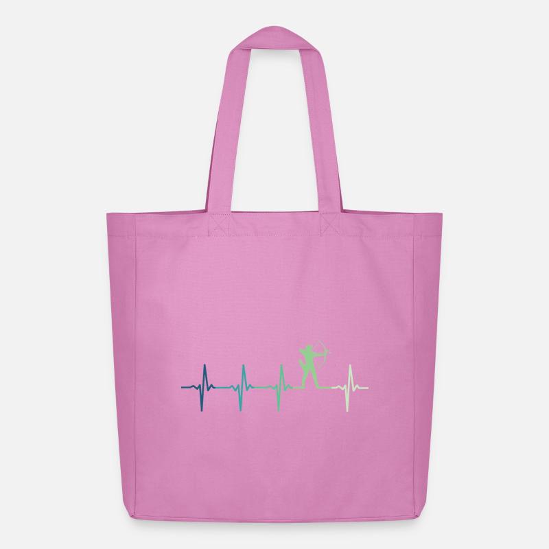 Bogenschießen Bogenschießen Herzschlag - Midweight recycelter Stoffbeutel von Stanley/Stella - Pink