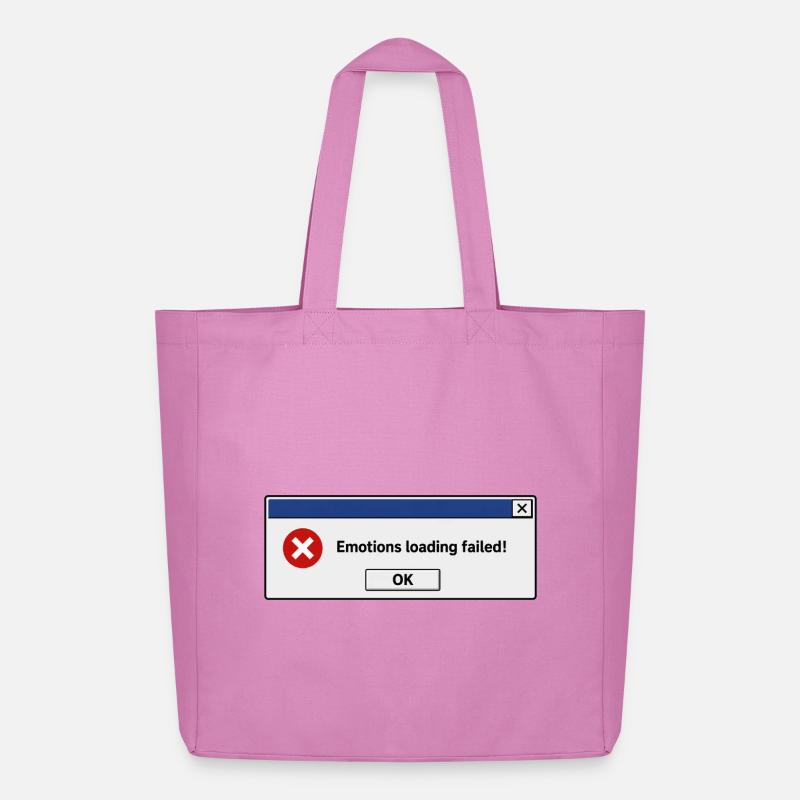 Emotions loading failed - Midweight Recycled Tote Bag by Stanley/Stella - pink
