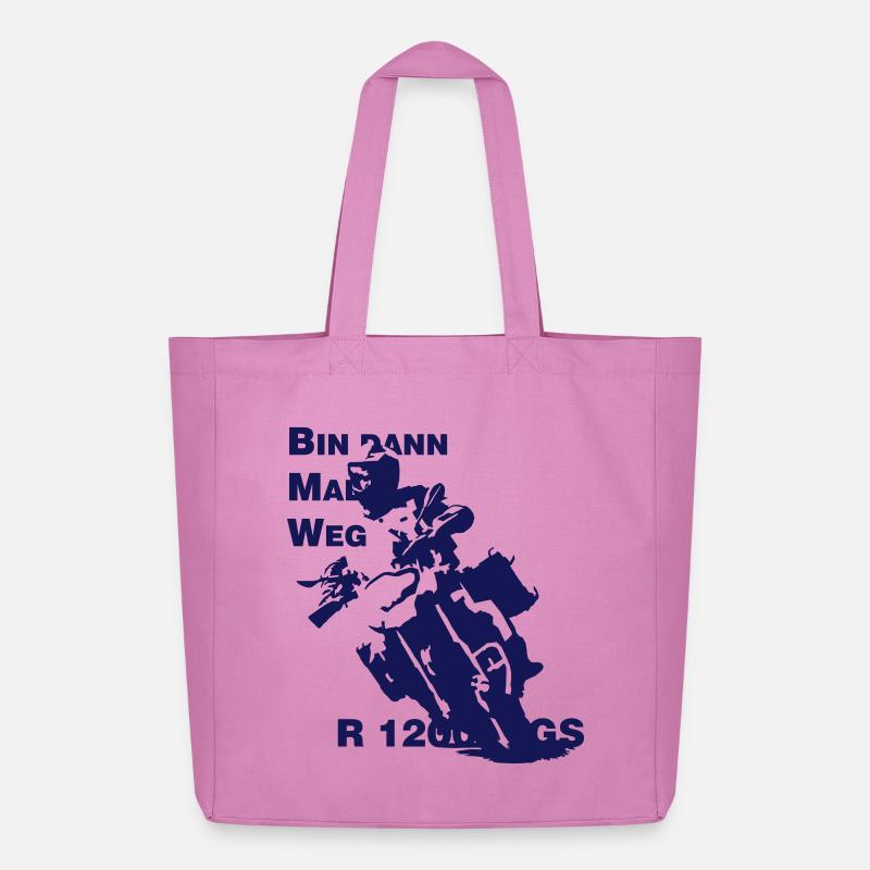 Bin dann Mal Weg - Midweight recycelter Stoffbeutel von Stanley/Stella - Pink