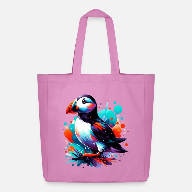 Papageitaucher - Midweight recycelter Stoffbeutel von Stanley/Stella - Pink