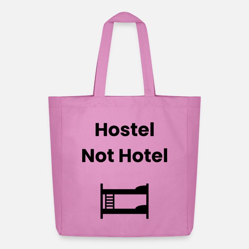 Hostel, Not Hotel – Backpacker Shirt - Midweight recycelter Stoffbeutel von Stanley/Stella - Pink