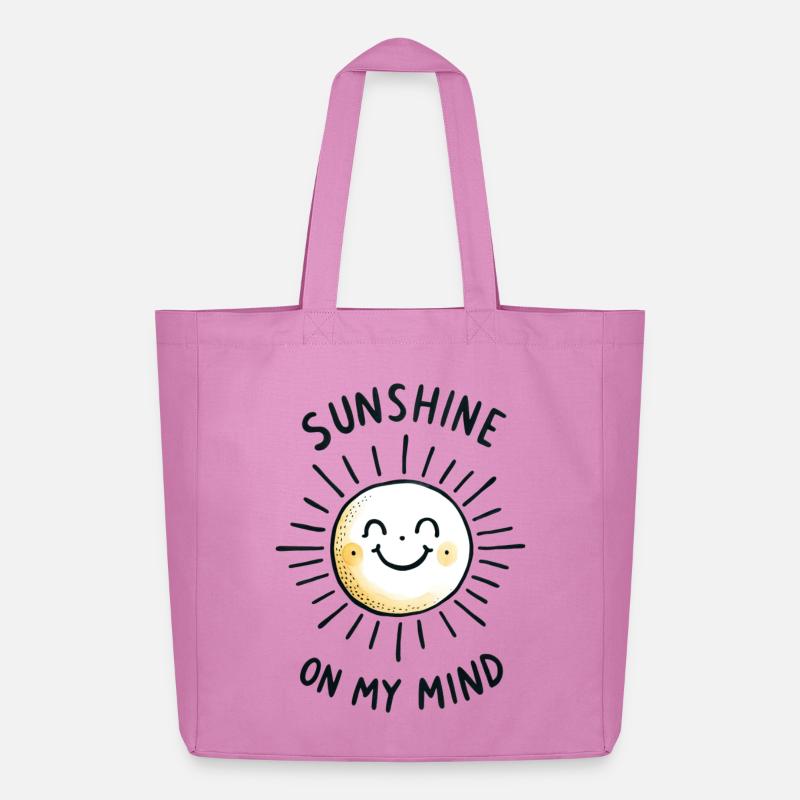 sunshine on my mind - Midweight recycelter Stoffbeutel von Stanley/Stella - Pink