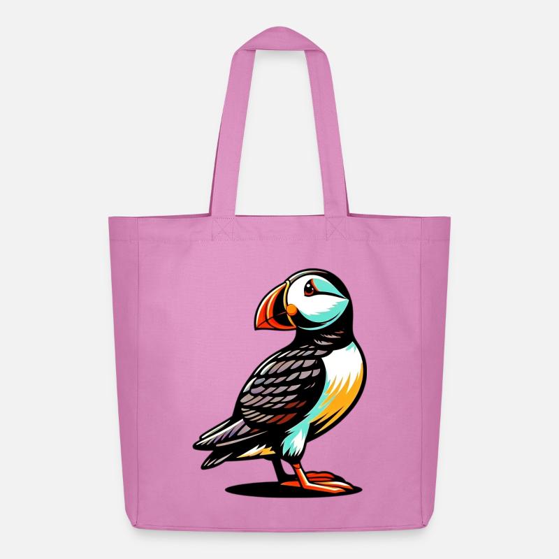 Papageitaucher - Midweight recycelter Stoffbeutel von Stanley/Stella - Pink