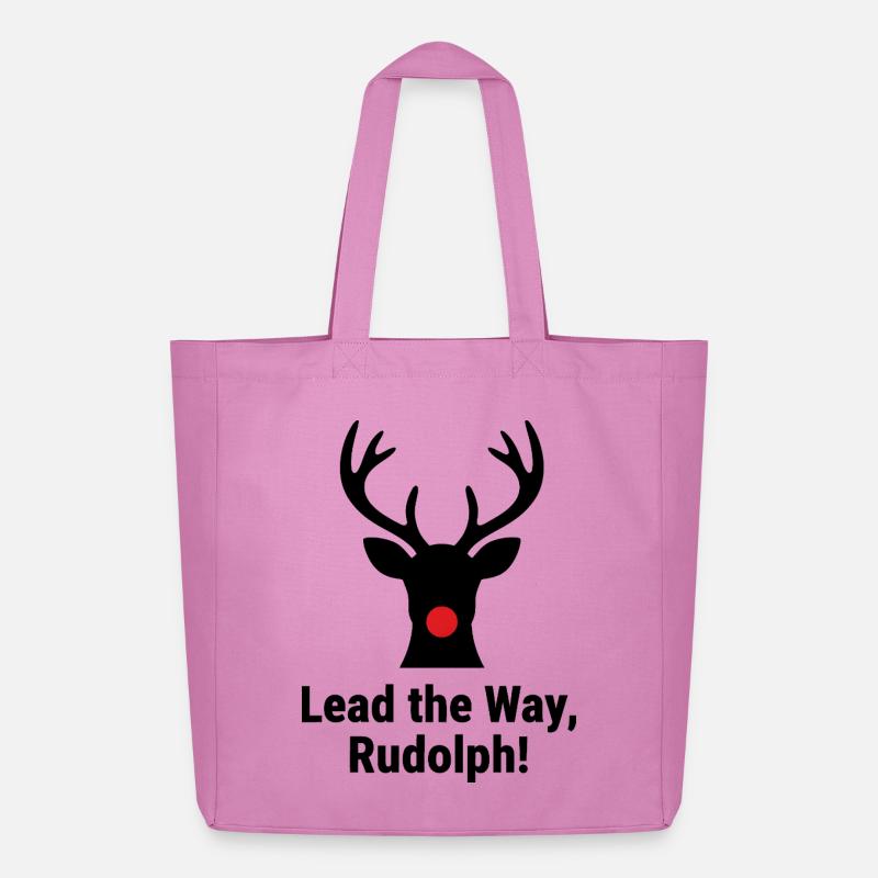 Lead the Way, Rudolph! - Midweight recycelter Stoffbeutel von Stanley/Stella - Pink
