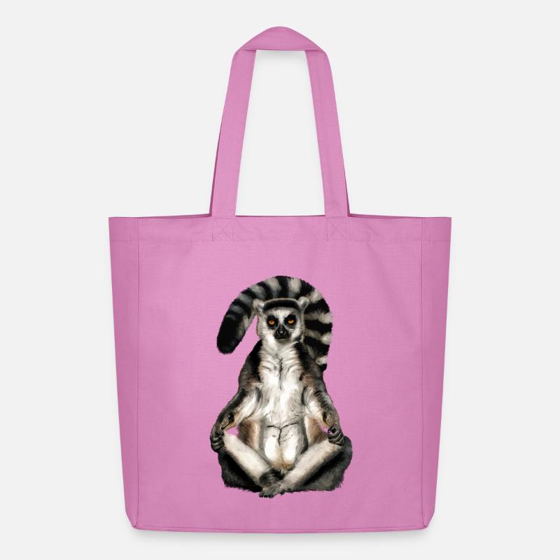 Lemur Katta - Midweight recycelter Stoffbeutel von Stanley/Stella - Pink