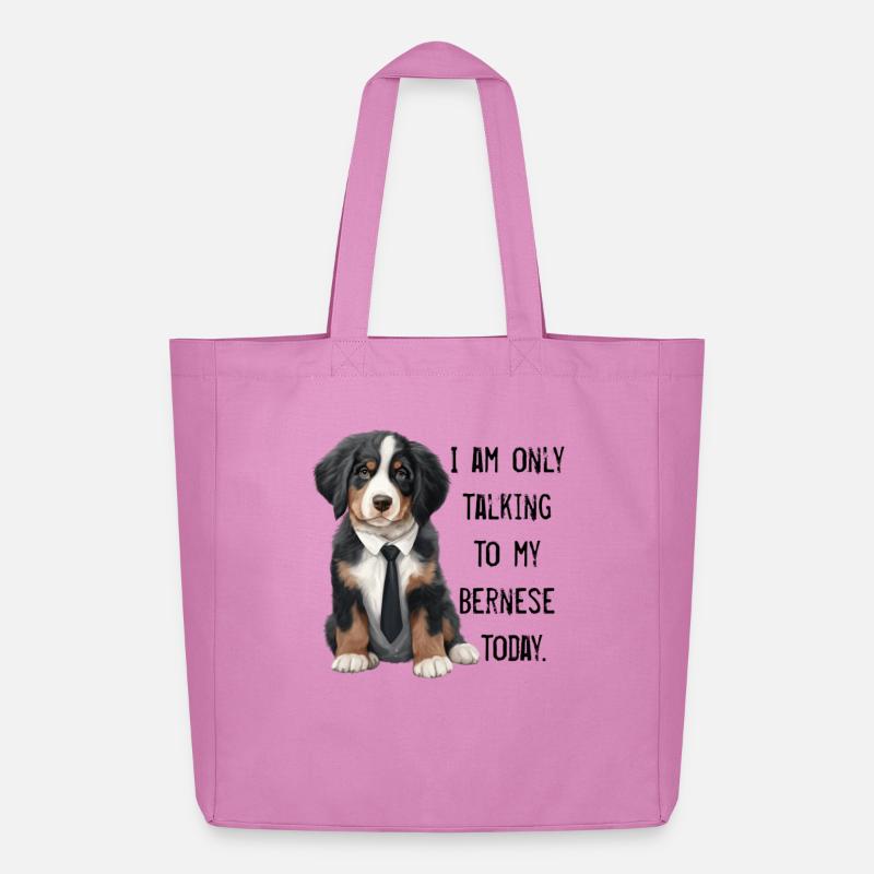 Berner Sennenhund - Midweight recycelter Stoffbeutel von Stanley/Stella - Pink