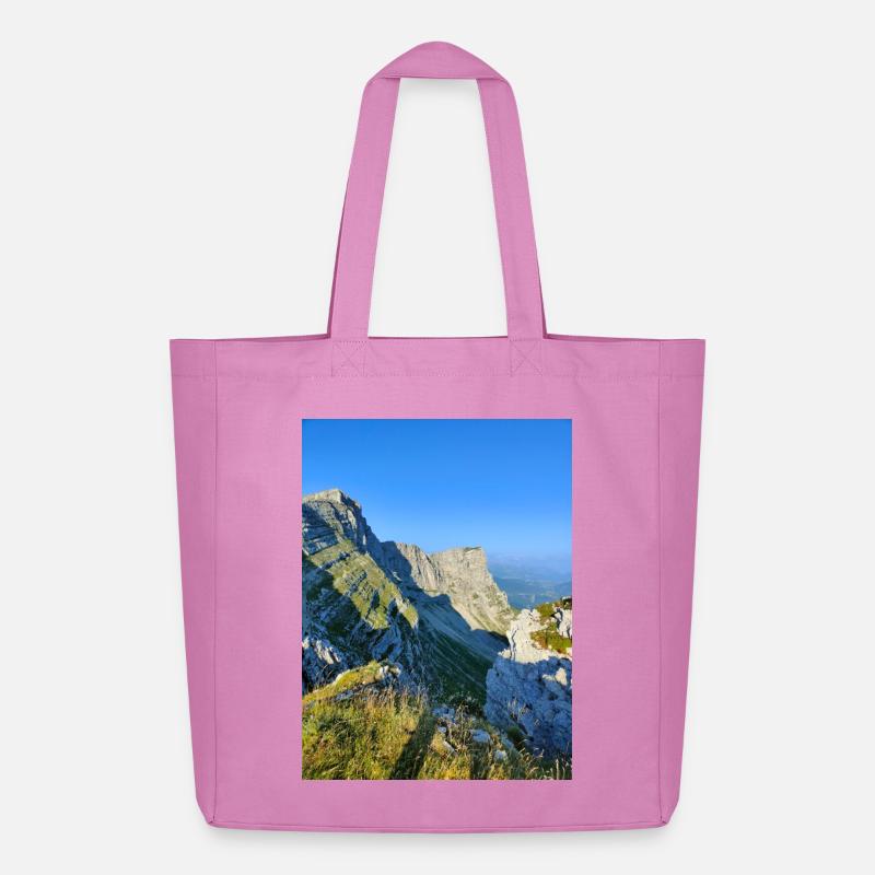 Die Klippen des Vercors - Midweight recycelter Stoffbeutel von Stanley/Stella - Pink