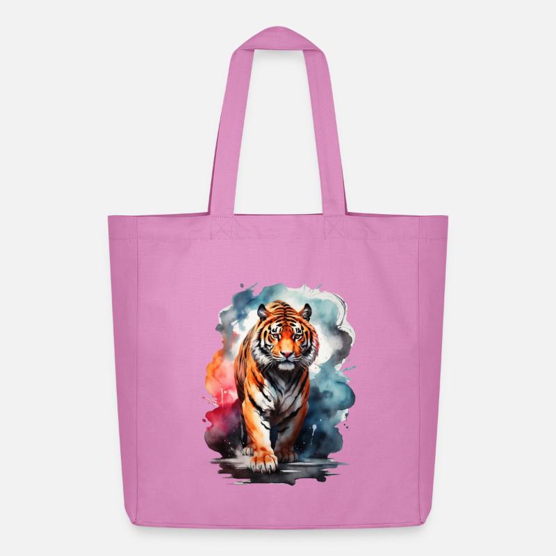 Tigergeist - Midweight recycelter Stoffbeutel von Stanley/Stella - Pink