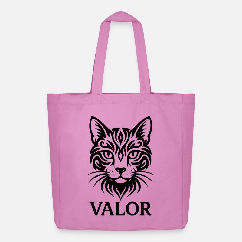 Katze – Valor - Midweight recycelter Stoffbeutel von Stanley/Stella - Pink